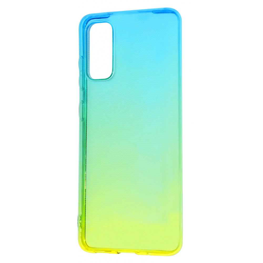 Чохол PRC Силікон 0.5 mm Gradient Design Samsung Galaxy S20 (G980F) Зелений Жовтий