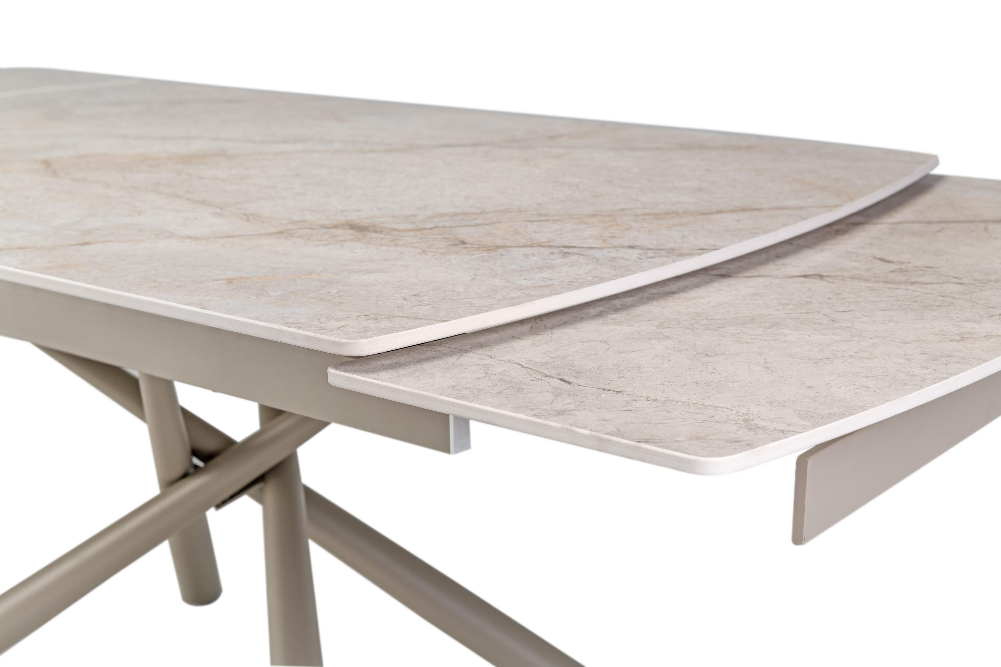 Стол обеденный раздвижной Vetro Mebel Пино 1400-2000x900x760 мм Мистик грей/капучино (TМL-1200-1) - фото 5 Стол обеденный раздвижной Vetro Mebel Пино 1400-2000x900x760 мм Мистик грей/капучино (TМL-1200-1) - фото 5