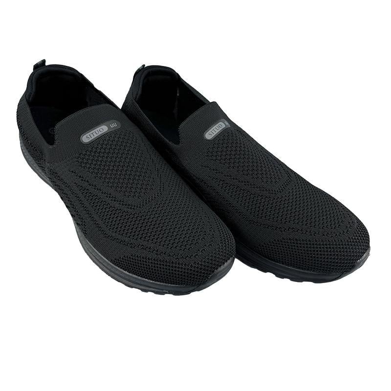 Мокасины мужские текстильные баталы 10816-1 p. 47 30 см Черный