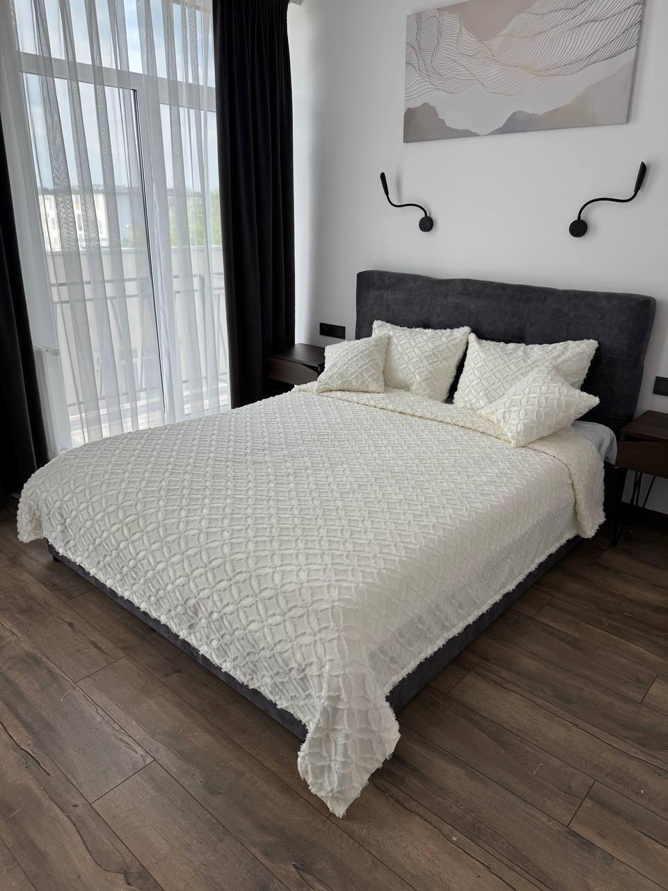 Покрывало Фрея 140x250 см Молочный (21621-2-140x250cm) - фото 8 Покрывало Фрея 140x250 см Молочный (21621-2-140x250cm) - фото 8