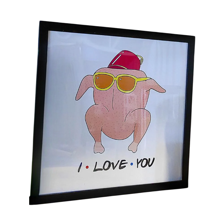 Постер в рамці I love you 30х30 см (KMT_21L002_BL)