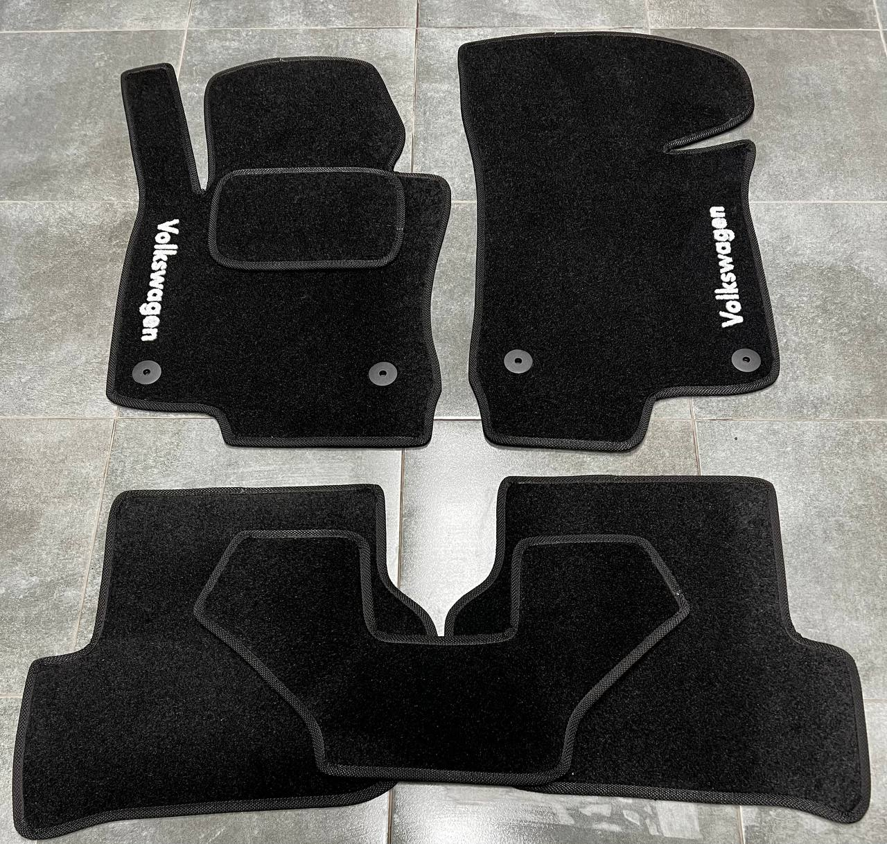 Коврики автомобильные ворсовые в салон для Volkswagen Golf VI HB 2008-н. в.