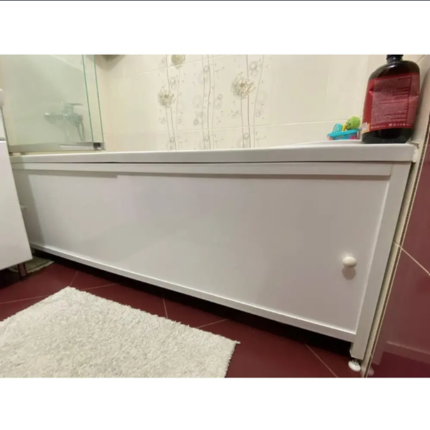 Экран для ванны усиленный Verona PREMIUM 130x55 см Белый - фото 2