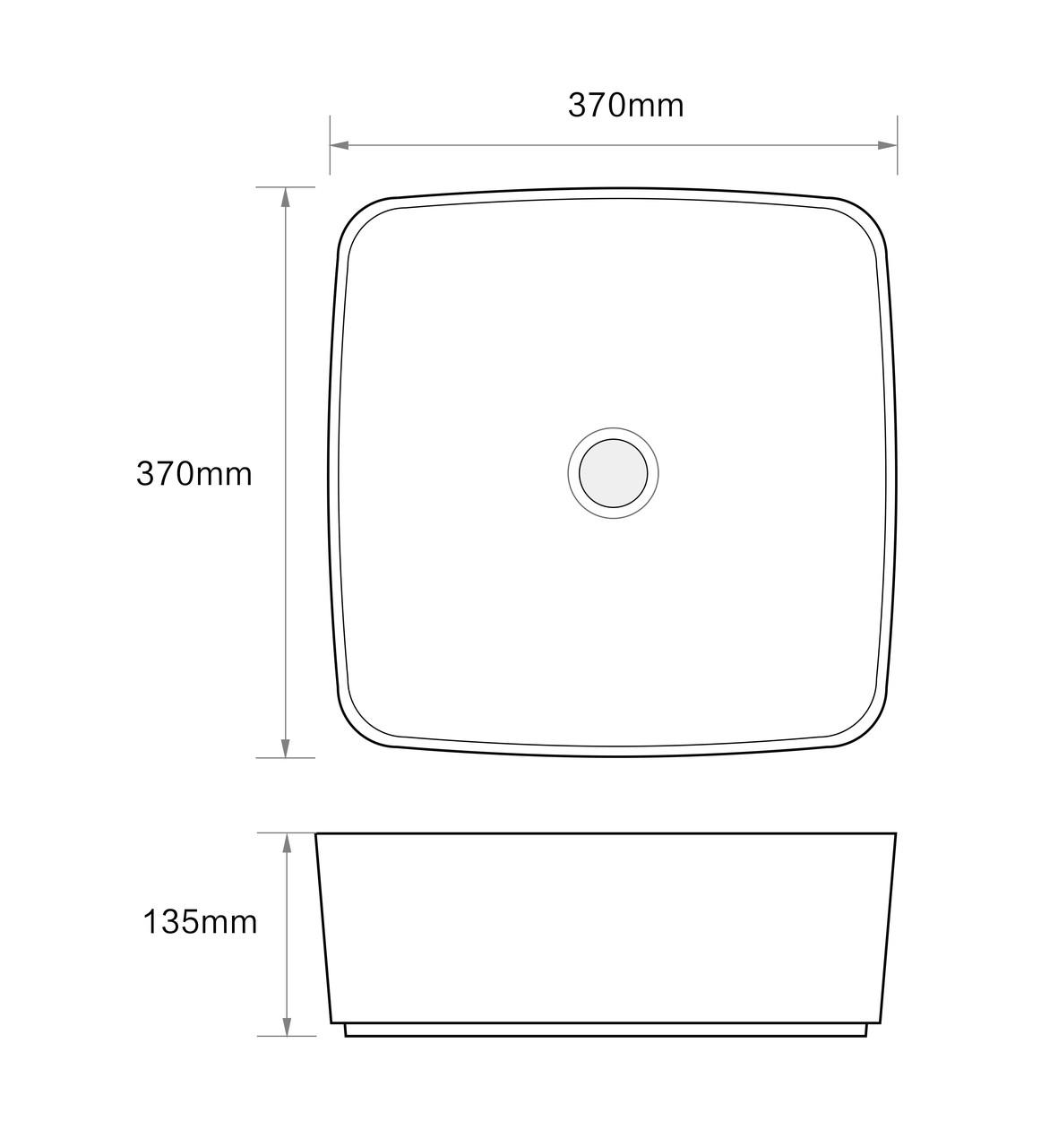 Раковина накладная MIXXUS Premium DIVERSE-0104 MARBLE 370х370х135 мм (MP6537) - фото 3 Раковина накладная MIXXUS Premium DIVERSE-0104 MARBLE 370х370х135 мм (MP6537) - фото 3