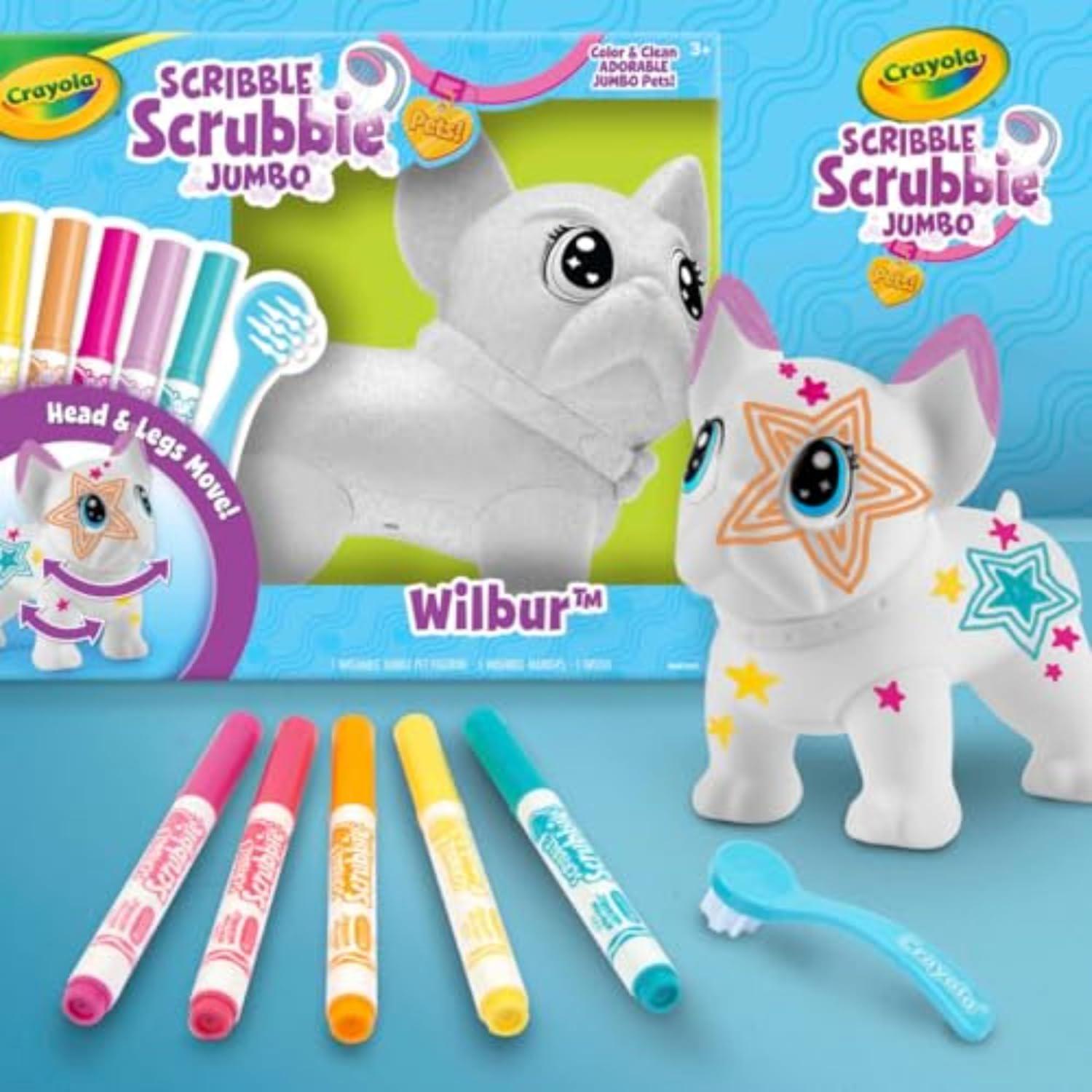 Набір для творчості Крайола Бульдог Crayola Scribble Scrubbie Jumbo Pet Wilbur (74 0222) - фото 7