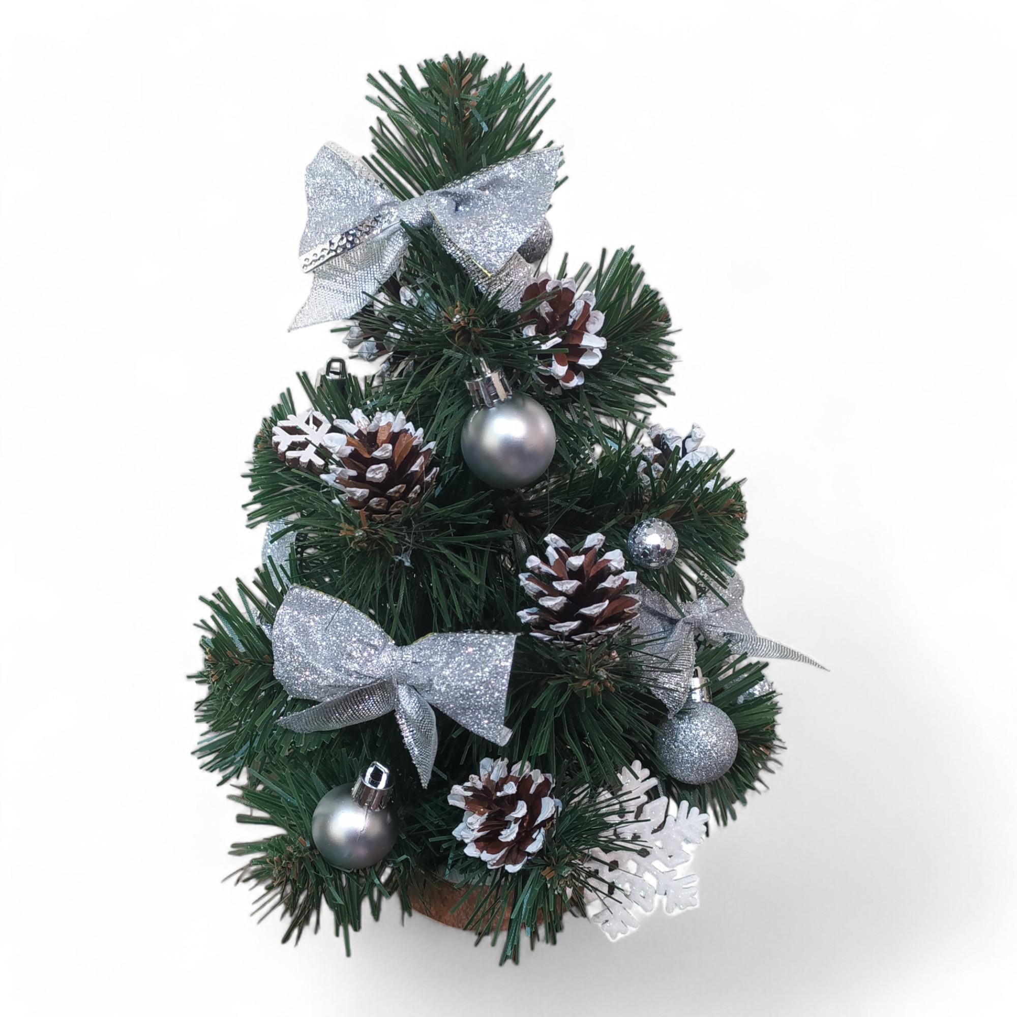 Искусственная елка украшена 28 см Зеленый (CR17) Искусственная елка украшена 28 см Зеленый (CR17)