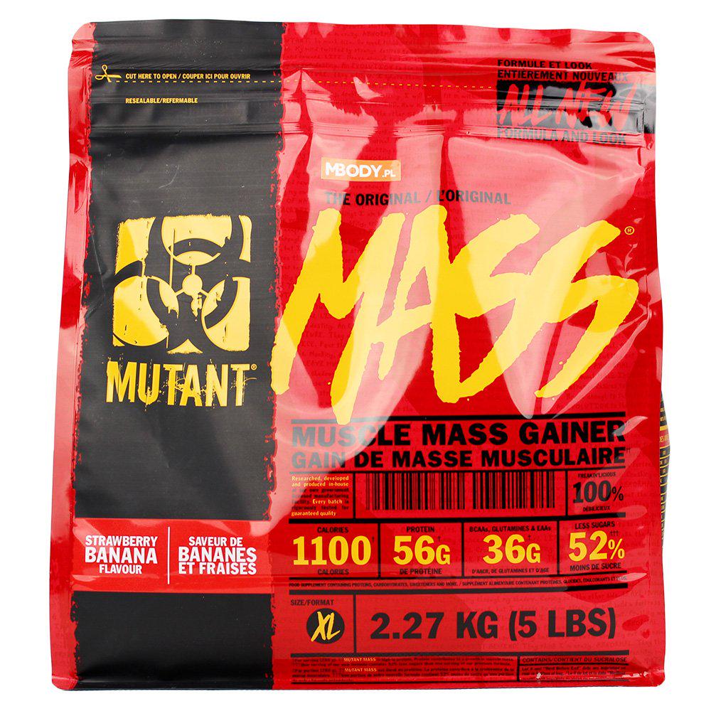 Гейнер Mutant Mass Strawberry banana 2270 г