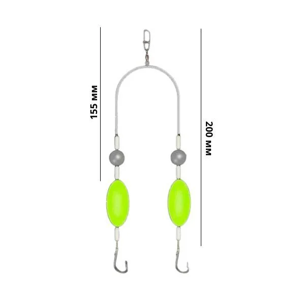 Донні монтажі на два гачки 4 шт. №8 (Y02292-1) - фото 9 Донні монтажі на два гачки 4 шт. №8 (Y02292-1) - фото 9