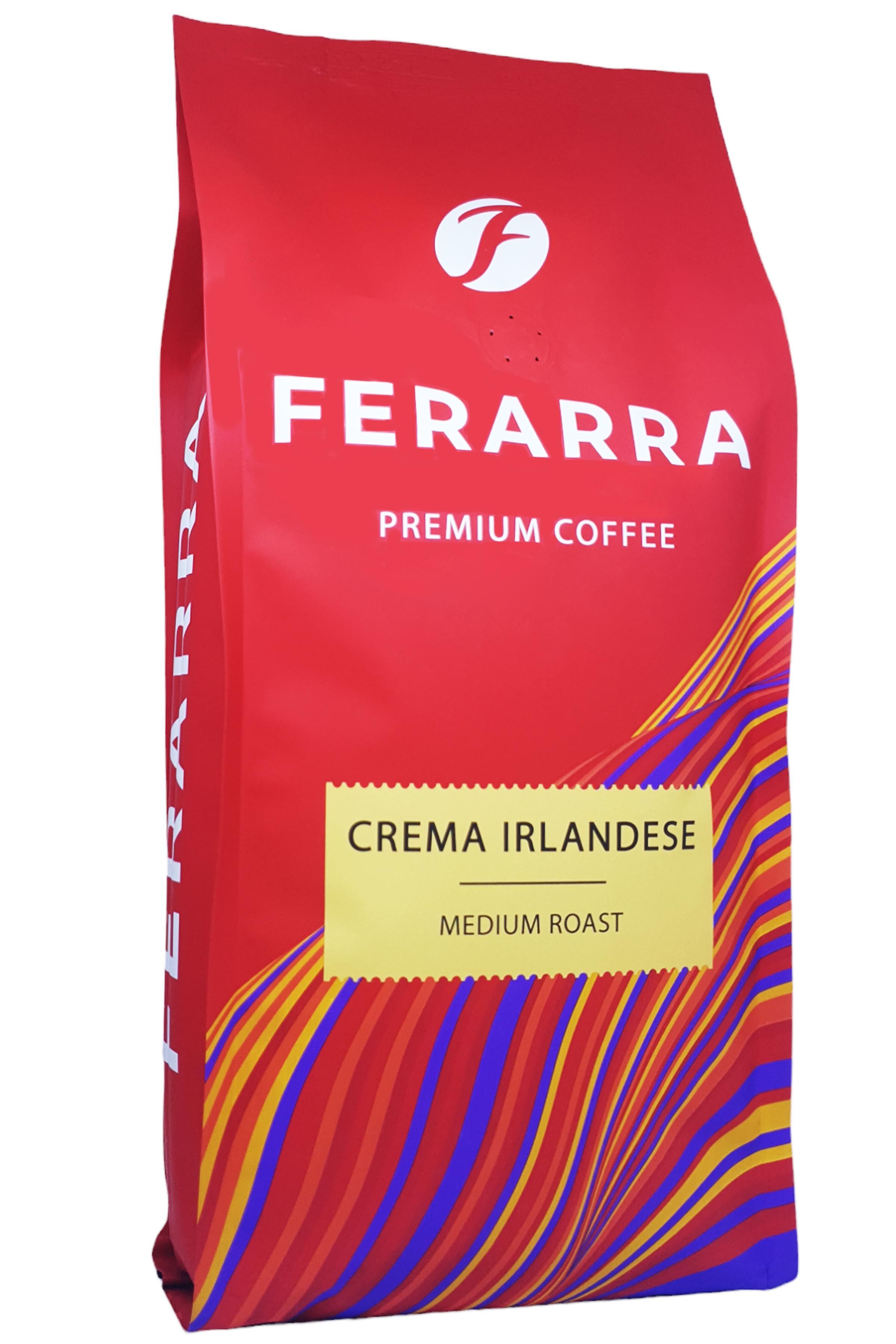 Кофе Ferarra Crema Irlandese с ароматом ирландского крема зерно 1 кг (54542)