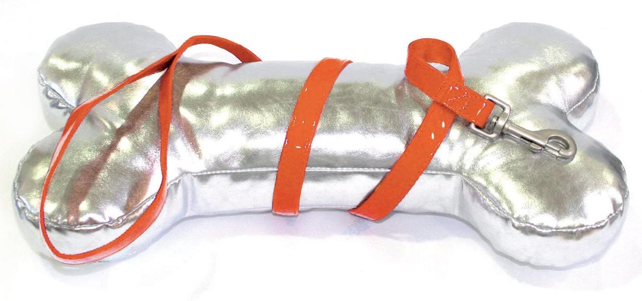 Поводок для собак Croci LEATHERETTE 120х1 см Оранжевый (1254840926)