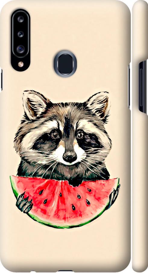 Чехол на Samsung Galaxy A20s A207F Енотик с арбузом (4605m-1775-42517) Чехол на Samsung Galaxy A20s A207F Енотик с арбузом (4605m-1775-42517)