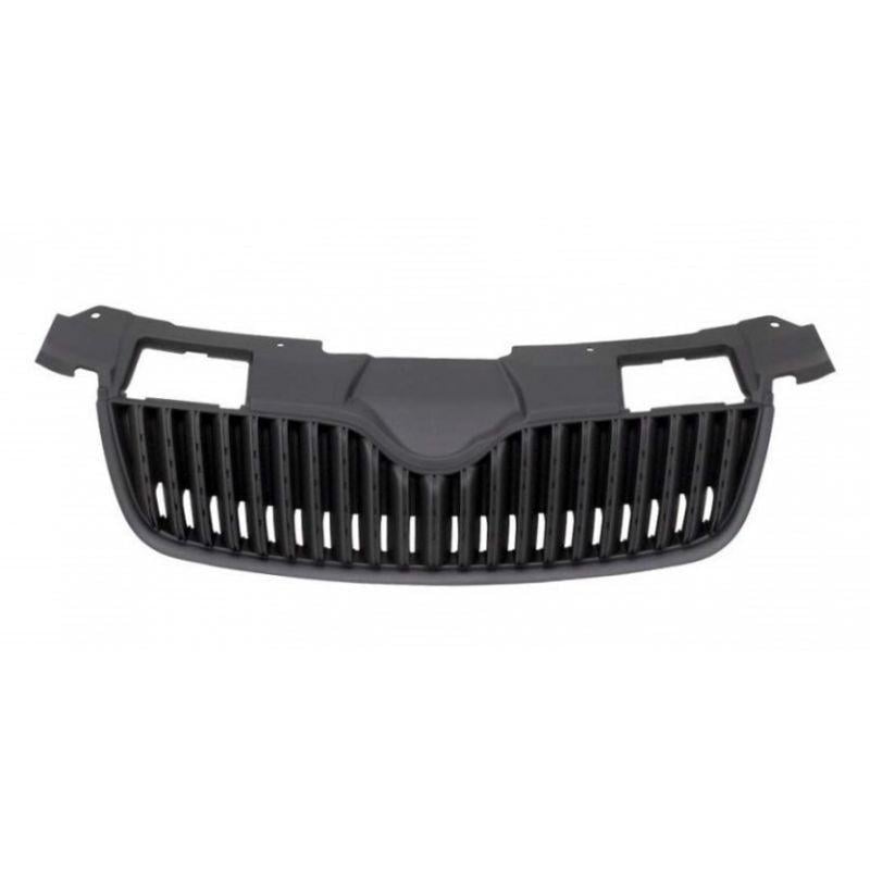 Решітка радіатора AVTM Skoda Fabia/Roomster 2007-2010 нижн.рант-черн. ребра-черн 5J0853668 без емблеми 186408992
