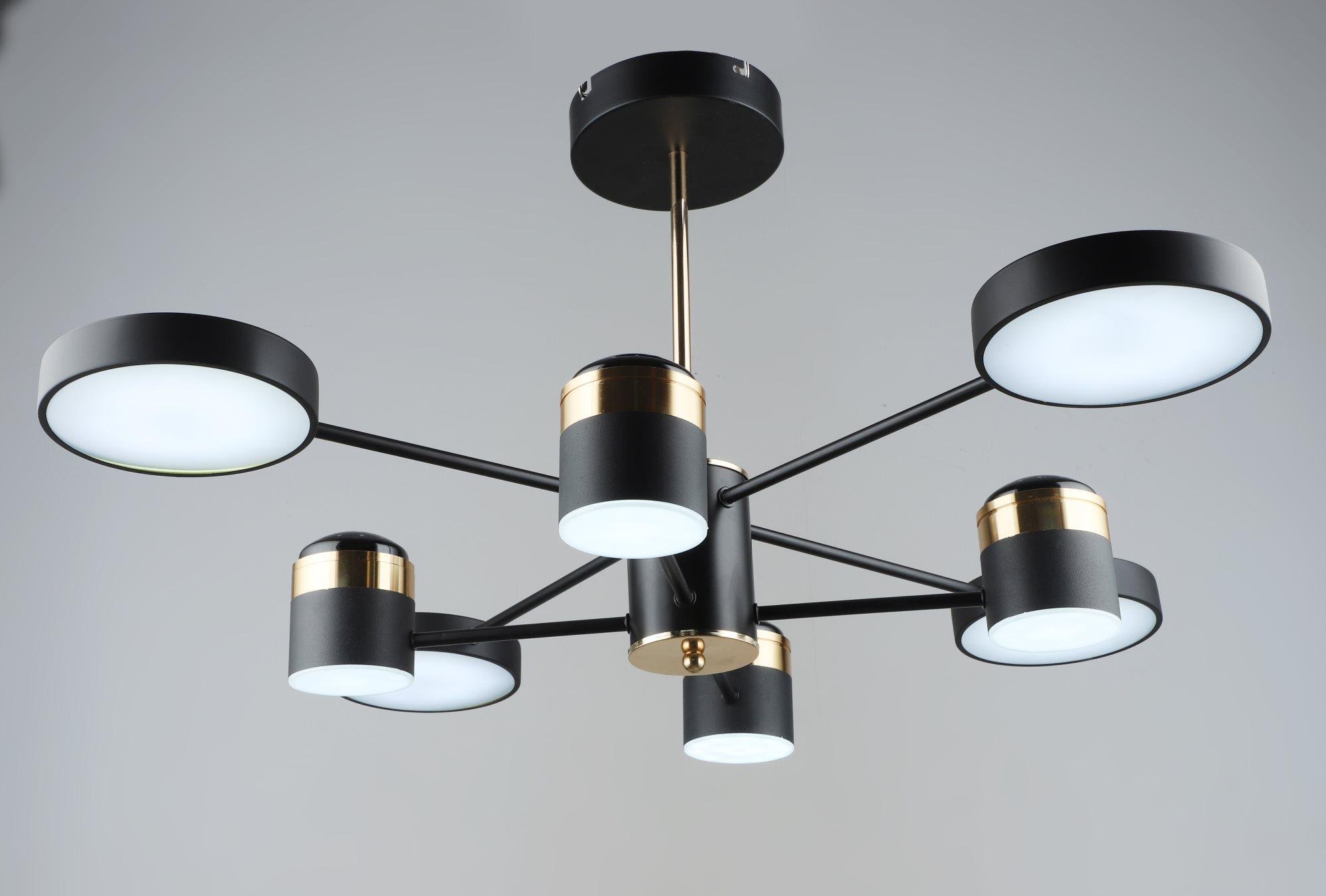 Люстра светодиодная акриловая Sirius B YH1102/4/4 BK/FGD