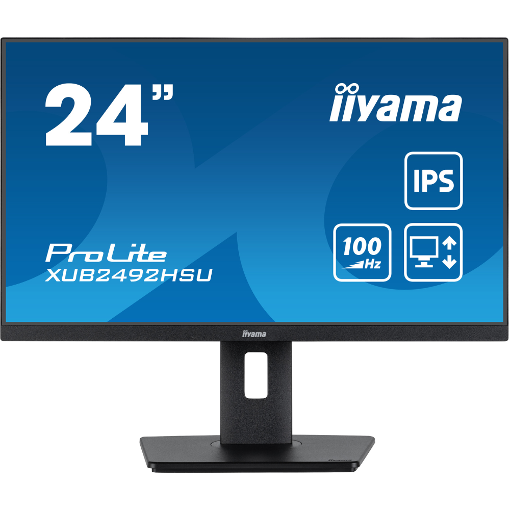 Монитор IPS Iiyama XUB2492HSU-B6 безрамочный/поворотный экран 23,8" Черный (1407193d) - фото 1