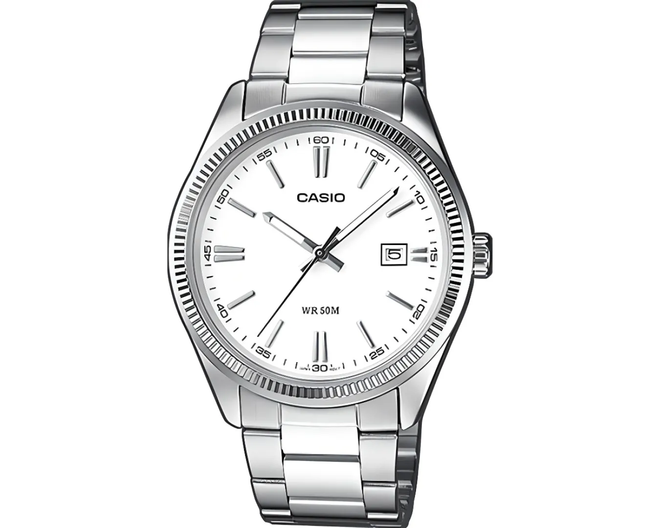 Наручные часы мужские Casio MTP-1302D-7A1VEF d 39 мм Серебряный/Белый (2554500434)