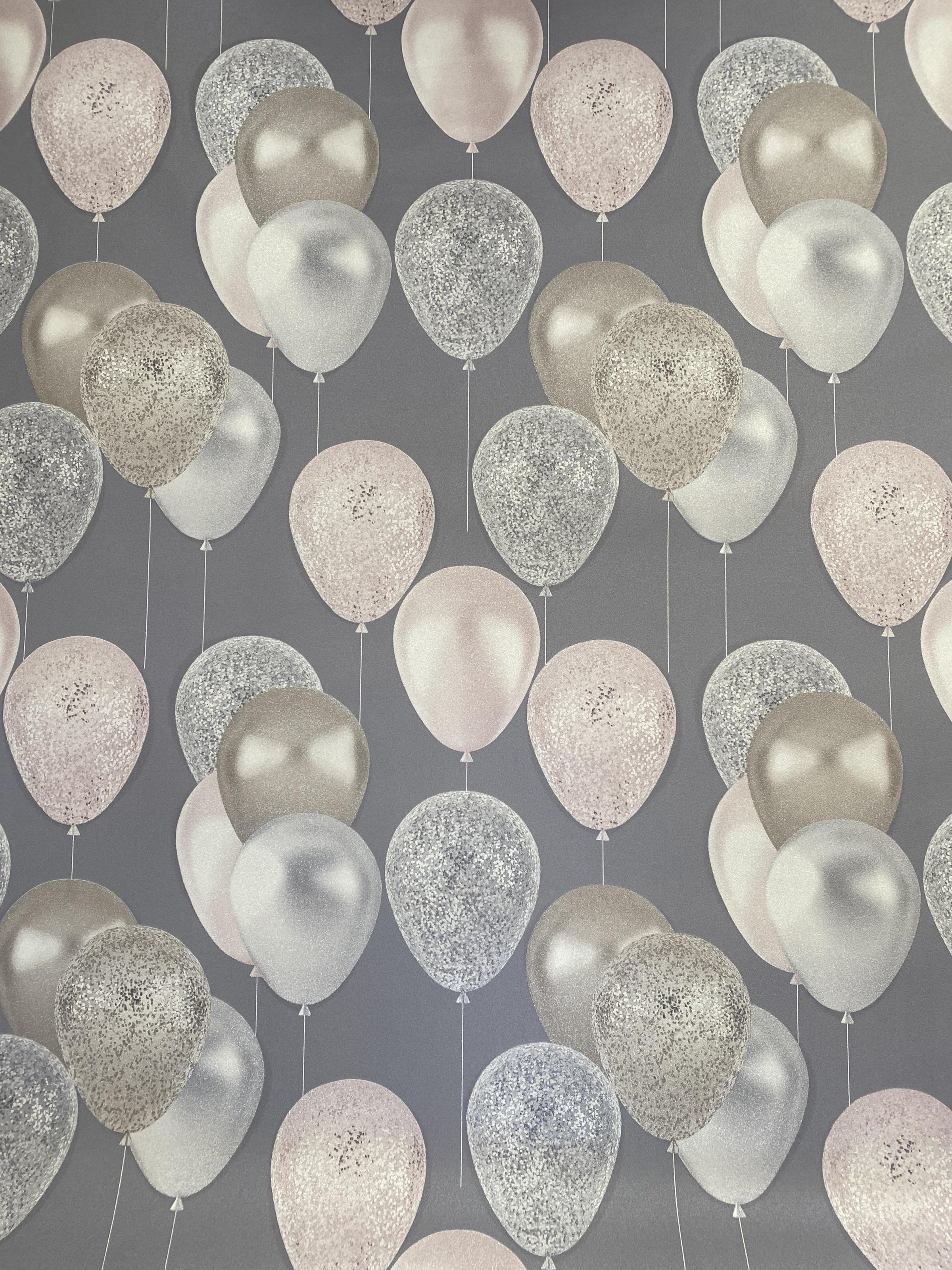 Виниловые обои A.S.Creation Happy 37150-4 Шарики на флизелиновой основе Серый