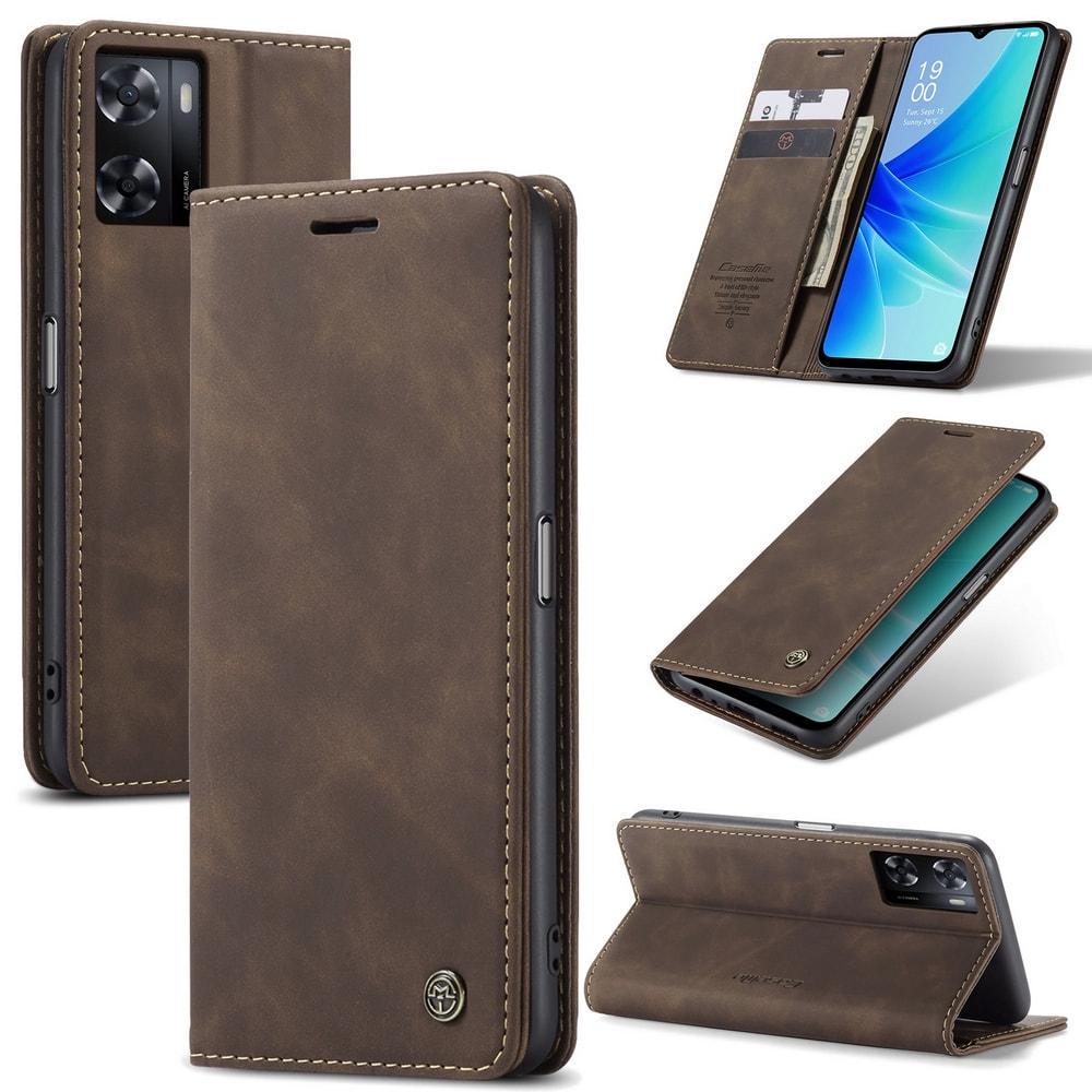 Чехол книжка с магнитом OPPO A57s CaseMe Dark Brown (33839-05)