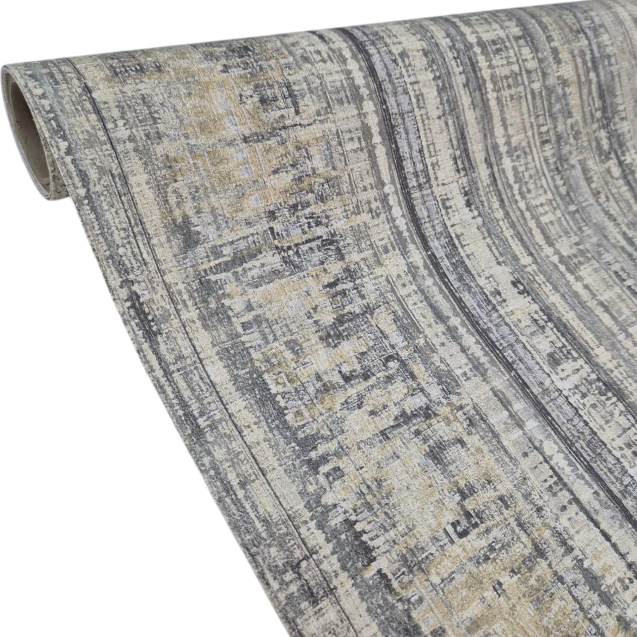 Обои виниловые Grandeco US4002 для гостиной/спальни/кухни/коридора 10,05x1,06 м Серый/Коричневый (2474234958)