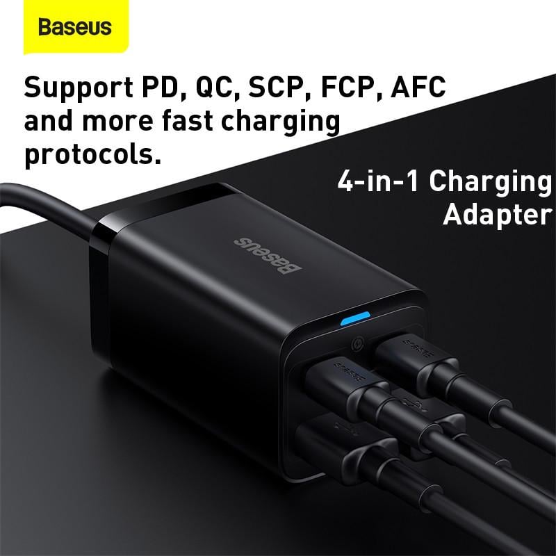 Зарядний пристрій Baseus GaN3 Pro Desktop Fast Charger 65W (13698843) - фото 10