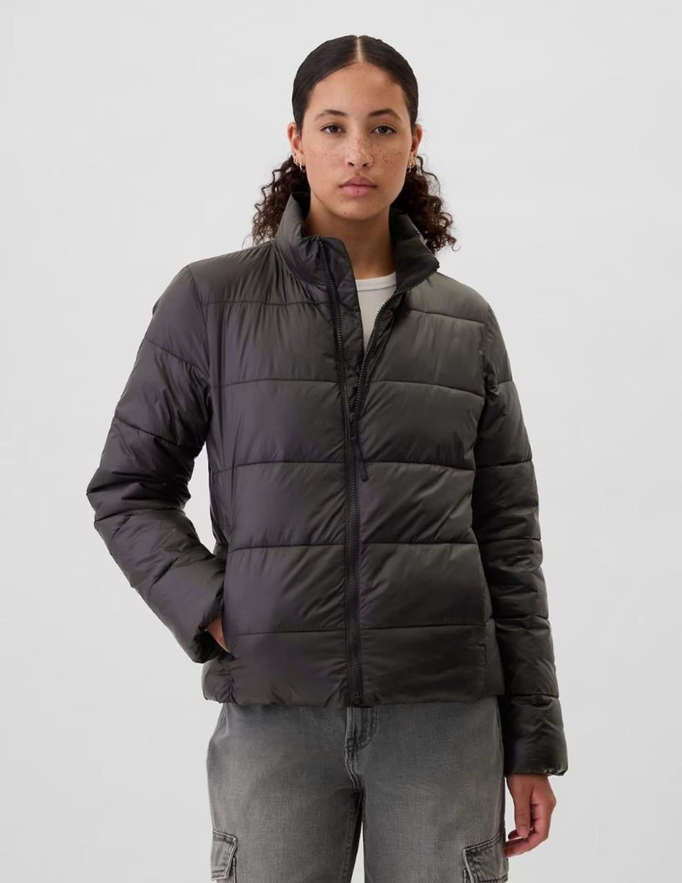Куртка женская демисезонная GAP Puffer Jackets L Черный (2542054643)