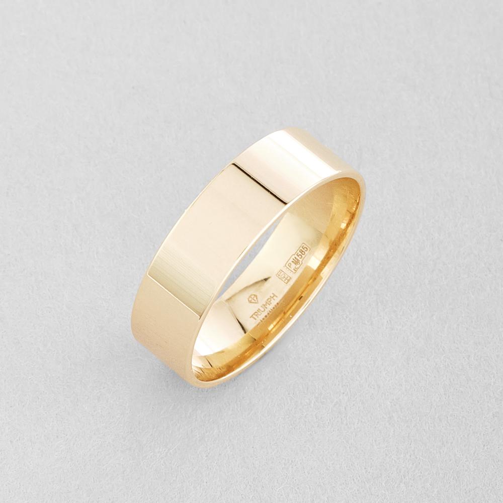 Кольцо золотое Minimal Чувство р. 15 (4310546-ж-15)