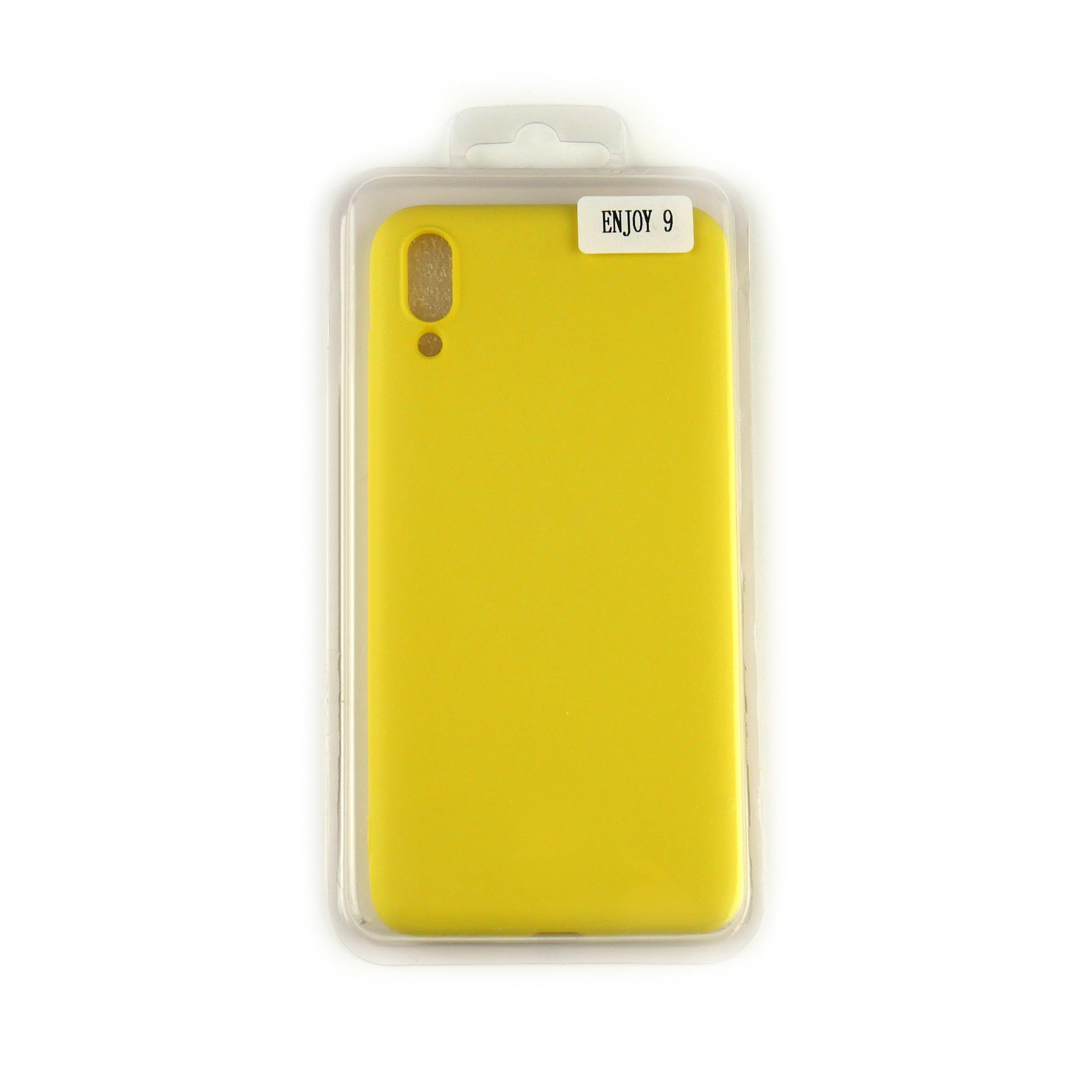 Чехол Silicone Case Full Cover Huawei Enjoy 9 Желтый