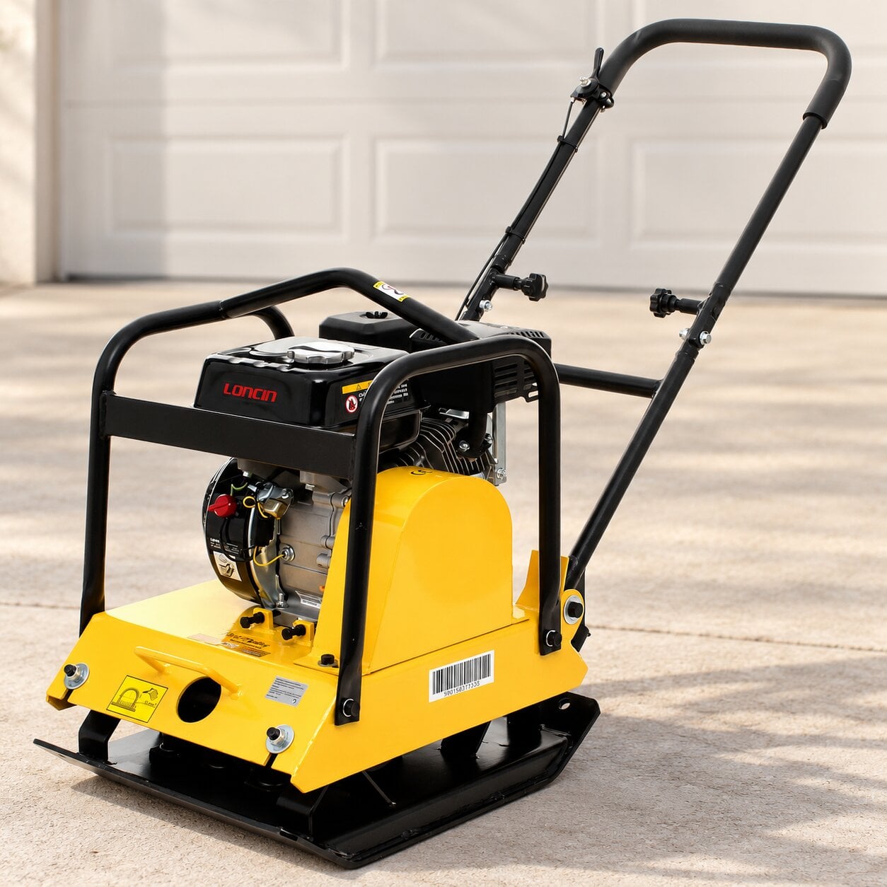 Виброплита бензиновая Kraft&Dele KD1184 5,5 л.с 30 см 16 кН двигатель LONCIN плита 540х450 мм с транспортировочными колесами Желтый Виброплита бензиновая Kraft&Dele KD1184 5,5 л.с 30 см 16 кН двигатель LONCIN плита 540х450 мм с транспортировочными колесами Желтый