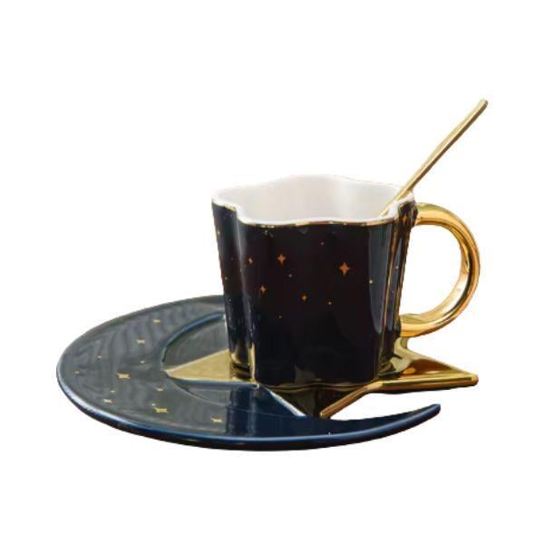 Набор чашки и блюдца Луна Dark Blue (2427)