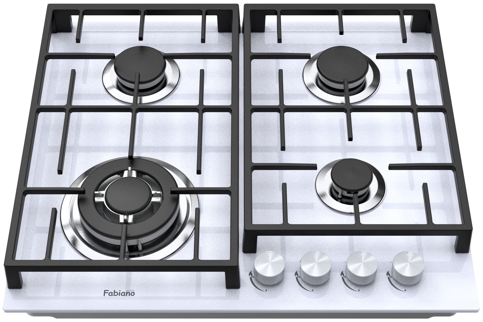 Варильна поверхня газова Fabiano FHG 8244 VGHT White Glass (8111.406.1471) - фото 1 Варильна поверхня газова Fabiano FHG 8244 VGHT White Glass (8111.406.1471) - фото 1