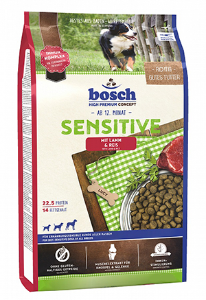 Сухой корм для собак Bosch Sensitive с мясом ягненка и рисом 15 кг