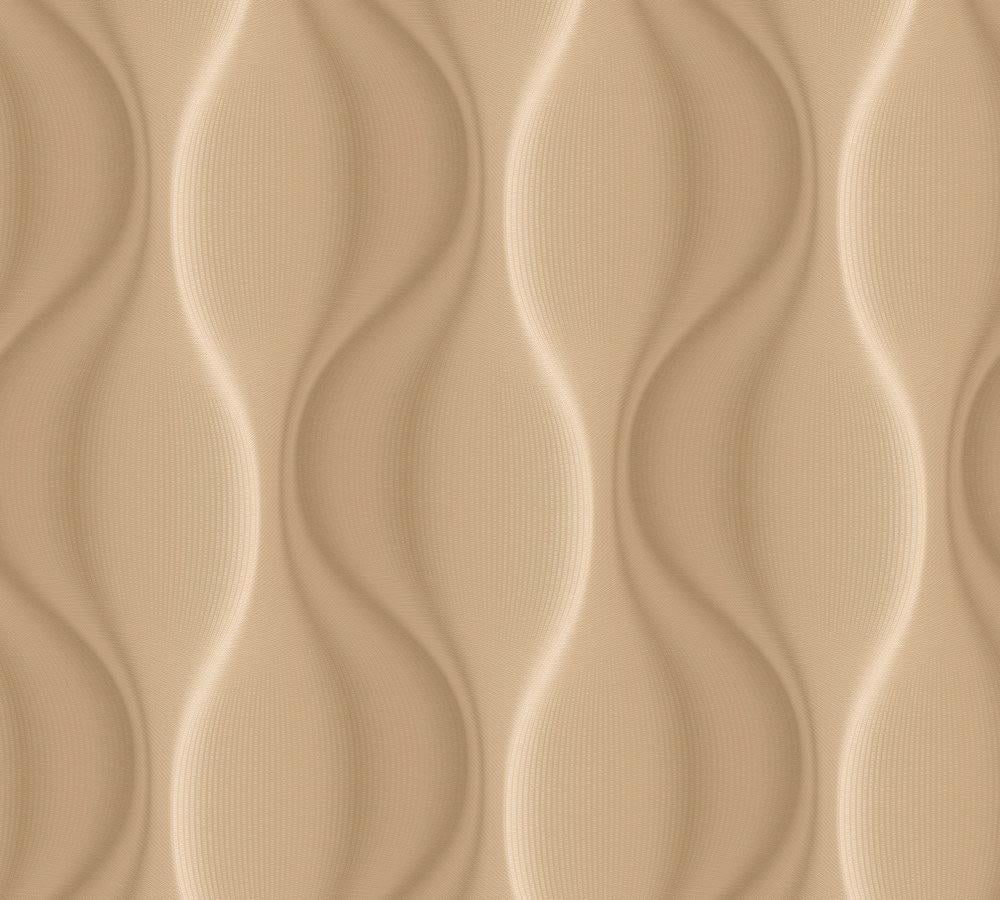 Обои виниловые на флизелиновой основе A.S. Creation Fluenty Mix 38677-3 Кофейный (13557031)