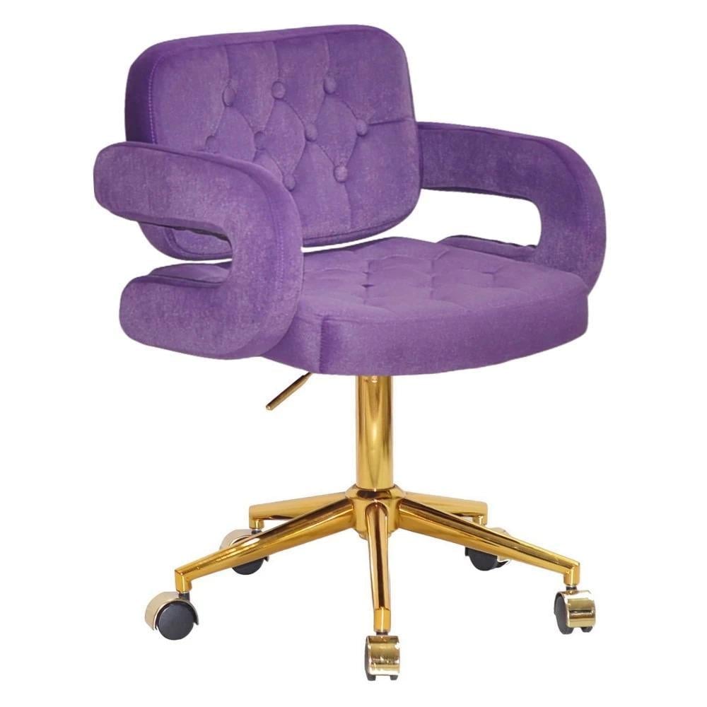 Стул FANCY OFFICE MODERN GOLD бархат Пурпурный (900517)