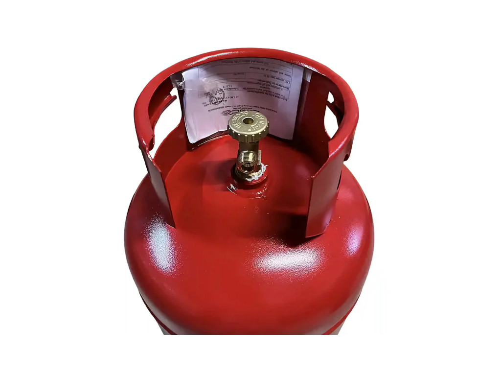 Балон газовий з латунним краном для зберігання зрідженого пропану/бутану і їх сумішей 12,3 л Червоний (11972js) - фото 2