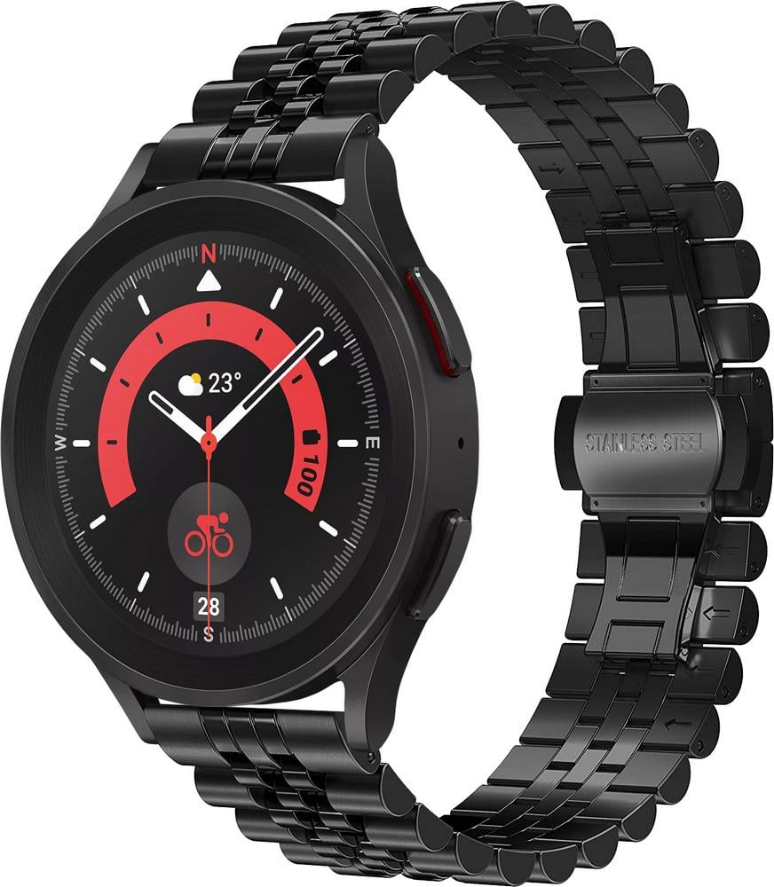 Браслет металлический Stech для Galaxy Watch 5 Pro Black (29604-2B)