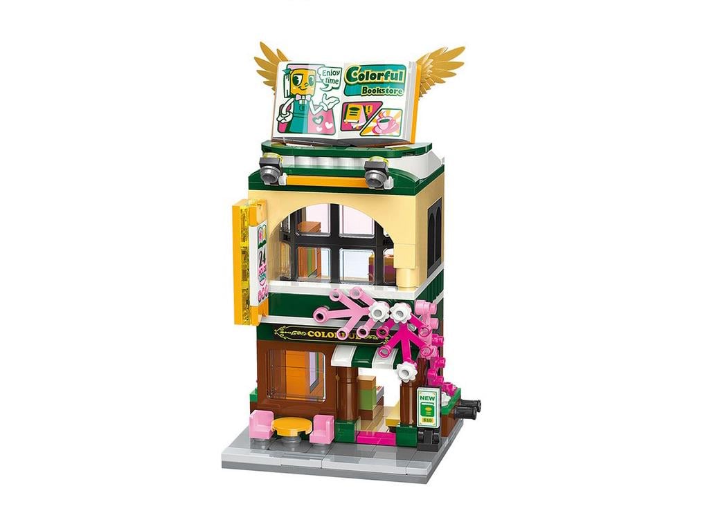 Конструктор Keeppley Книжный магазин по пластику на 259 дет. Зелено-бежевый (150-98-C0107)
