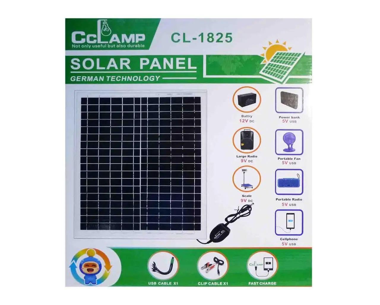 Сонячна панель CcLamp Solar Panel IP65 USB 20 Вт - фото 4