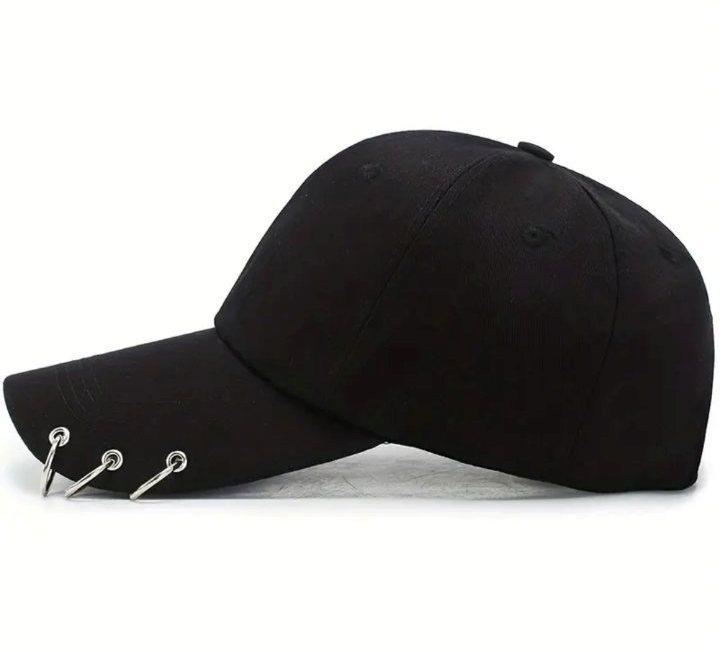 Кепка с регулировкой размера с кольцами Черный (530-05) - фото 2