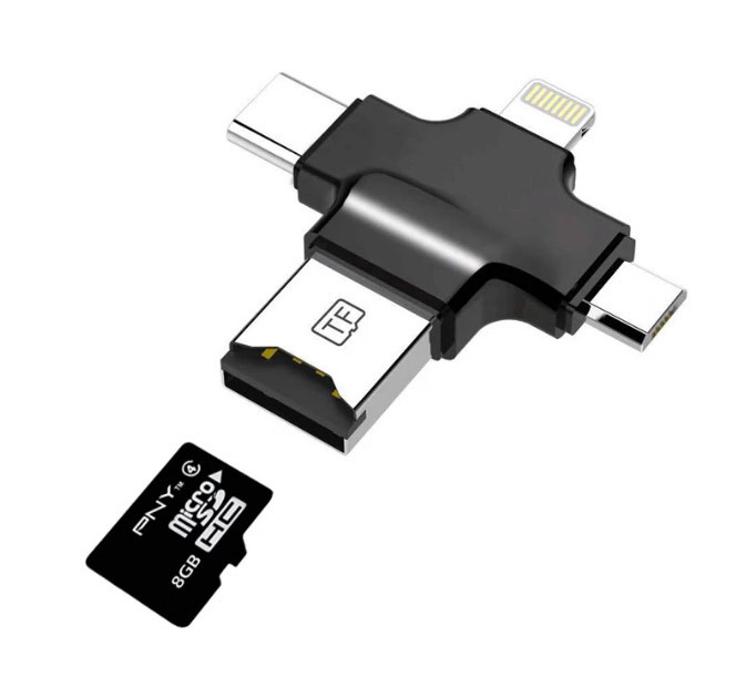Адаптер Primo PF87 microSD для iPhone/iPad/Type-C/MicroUSB - фото 4