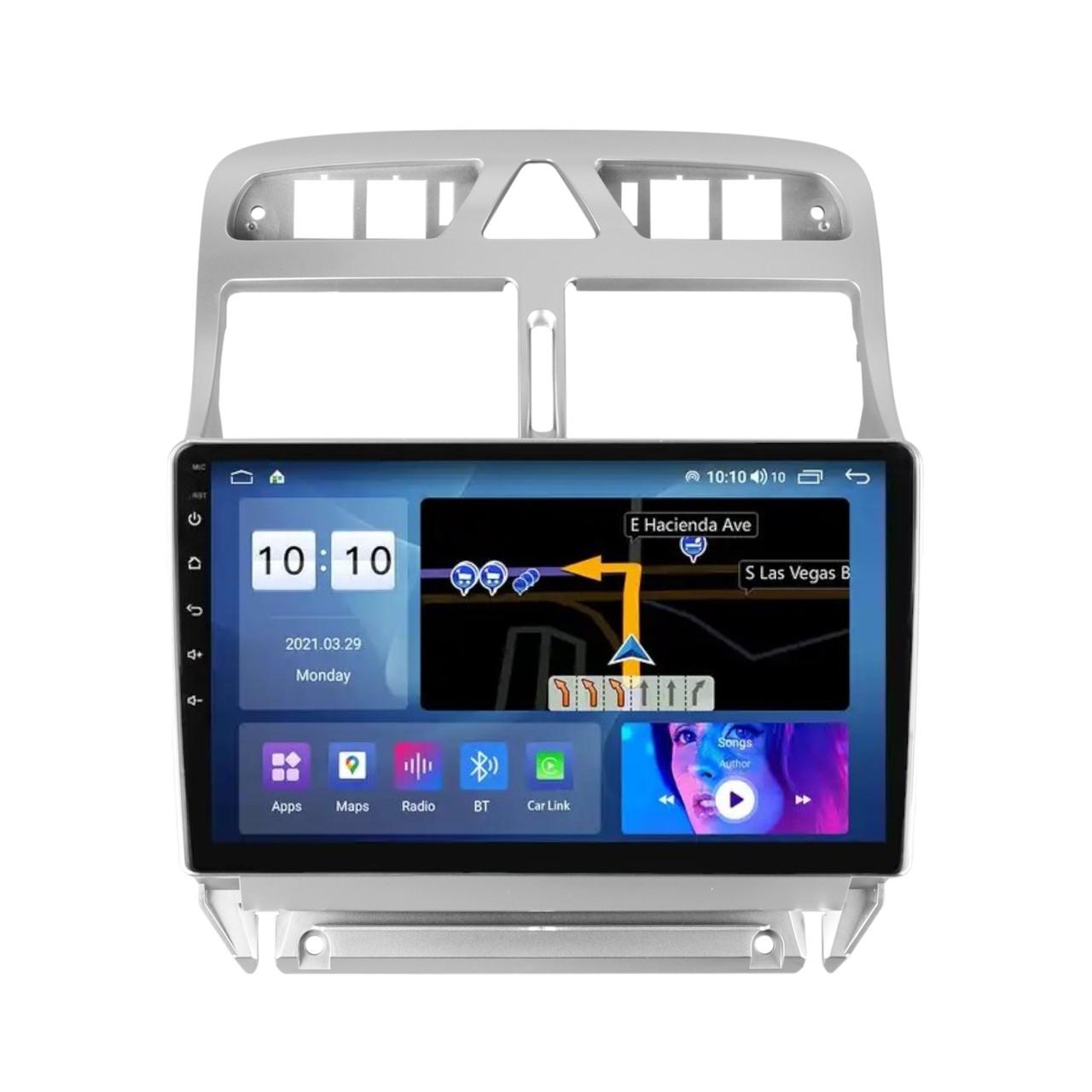 Магнитола штатная Mekede M200S для Peugeot 307 1 2001-2008 W3 9" (2225735125)