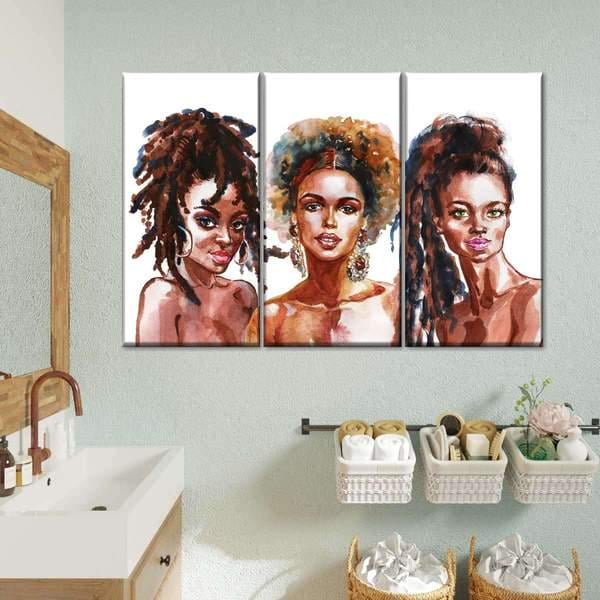 Модульная картина KIL Art Непослушные локоны из трех частей 78x48 см (M3_M_56)