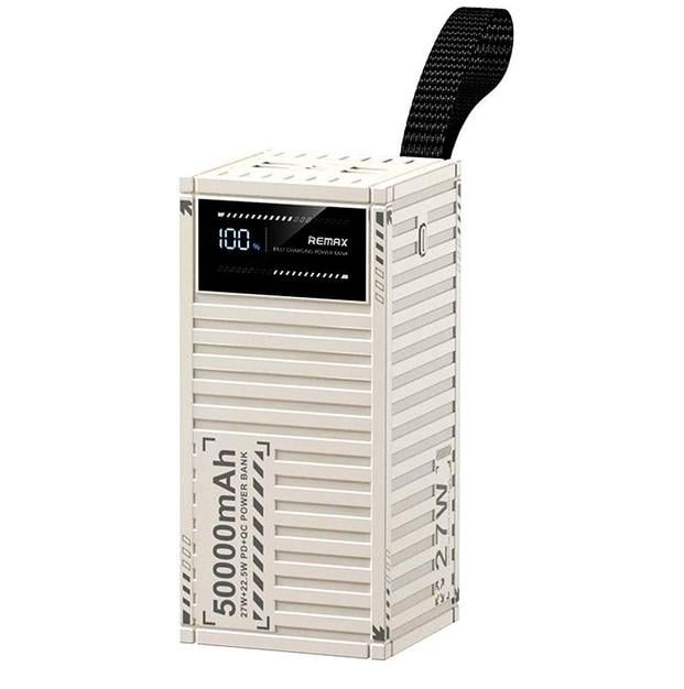 Повербанк Remax RPP-161 50000 mAh PD/QC 27W/22,5W White (101107)