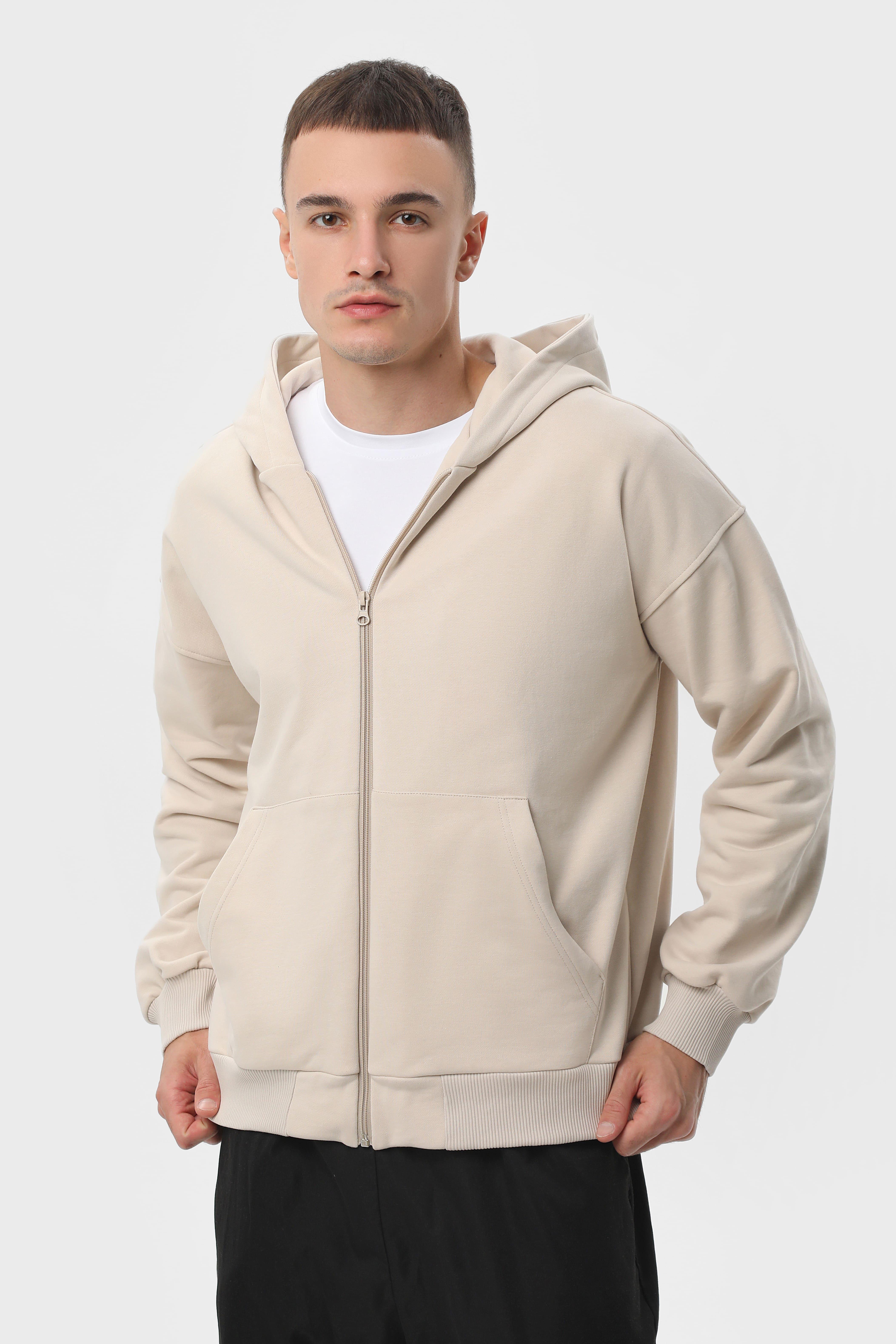 Худі на замку RAY LOSE U0409 UNISEX XXL Бежевий