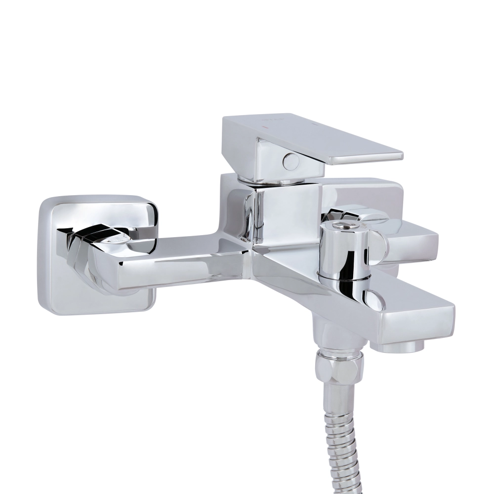 Смеситель для ванной Qtap Gemini с душевым гарнитуром QTGEM259CRM45681 Chrome