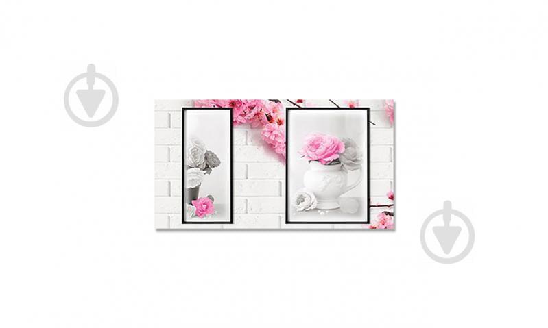 Наклейка виниловая на стол Zatarga "Белые кирпичи и Цветы" 650х1200 мм (Z181315/1st) Наклейка виниловая на стол Zatarga "Белые кирпичи и Цветы" 650х1200 мм (Z181315/1st)