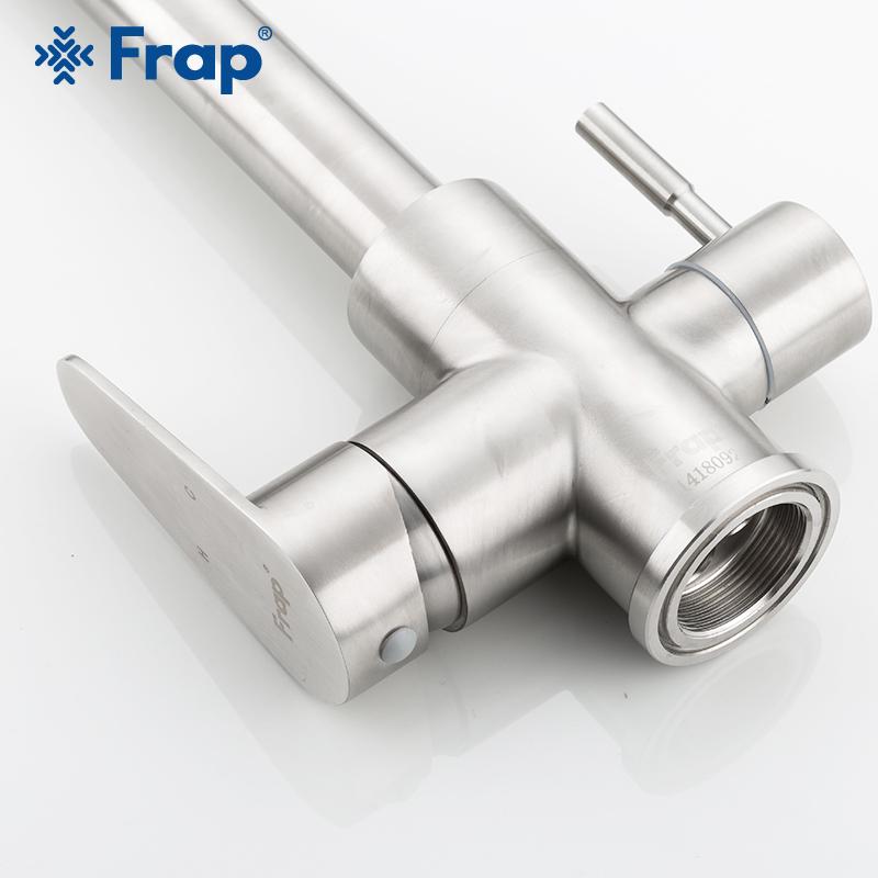 Смеситель для кухни с фильтром для питьевой воды Frap F4348 Г-образный гусак (33258) - фото 5