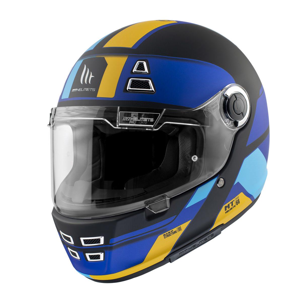 Мотошолом MT HELMETS Jarama 68TH C7 XL Matt Blue (25151)
