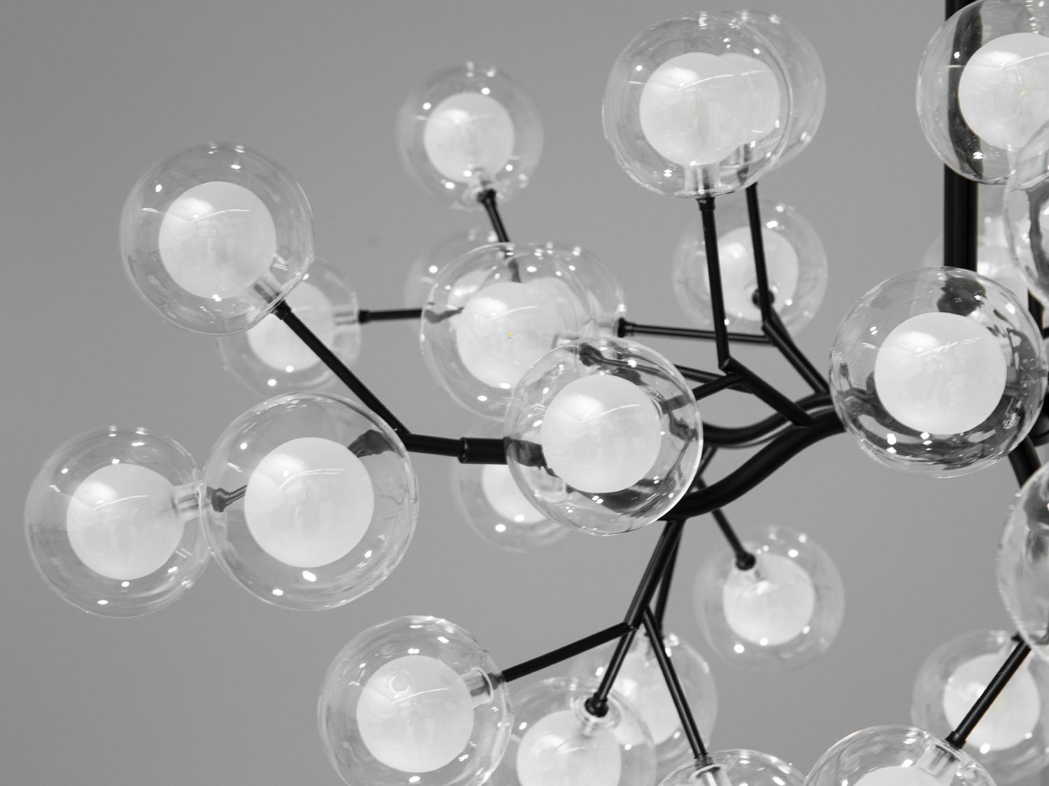 Люстра подвесная Светлячок 45 ламп Черный (8886-45B BK) - фото 3 Люстра подвесная Светлячок 45 ламп Черный (8886-45B BK) - фото 3