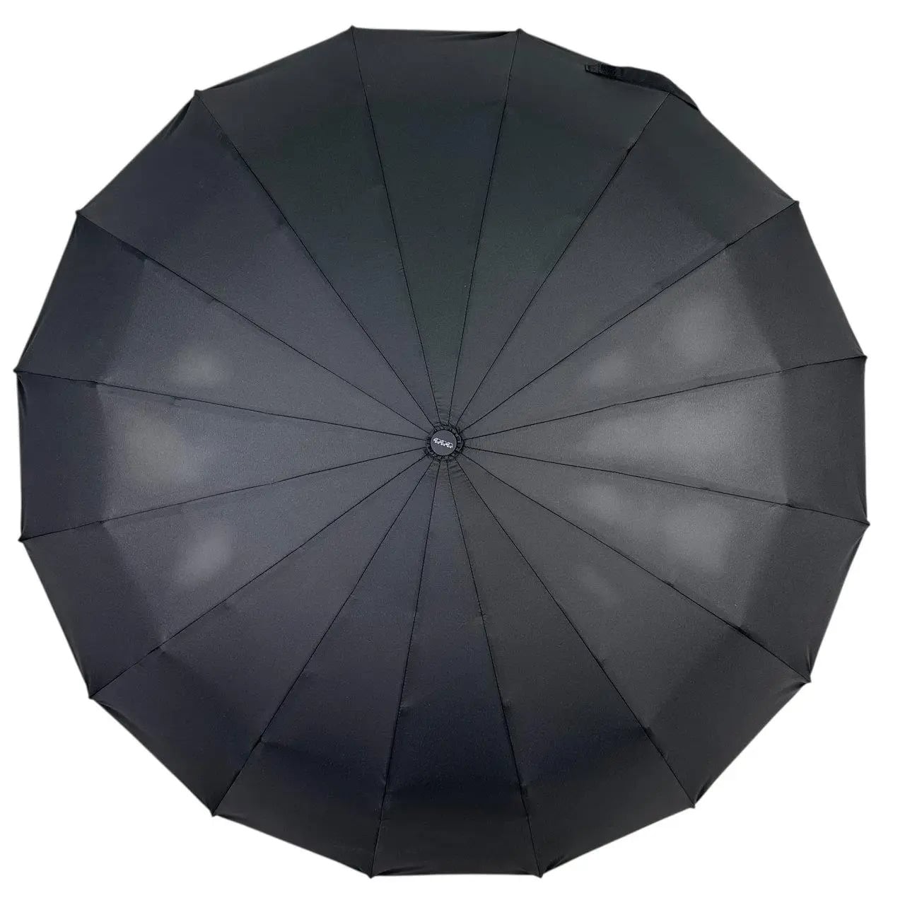 Зонтик-автомат мужской Три слона 7566 антиветер/прорезиненная ручка/16 усиленных спиц/5 сегментов Черный (32926384)