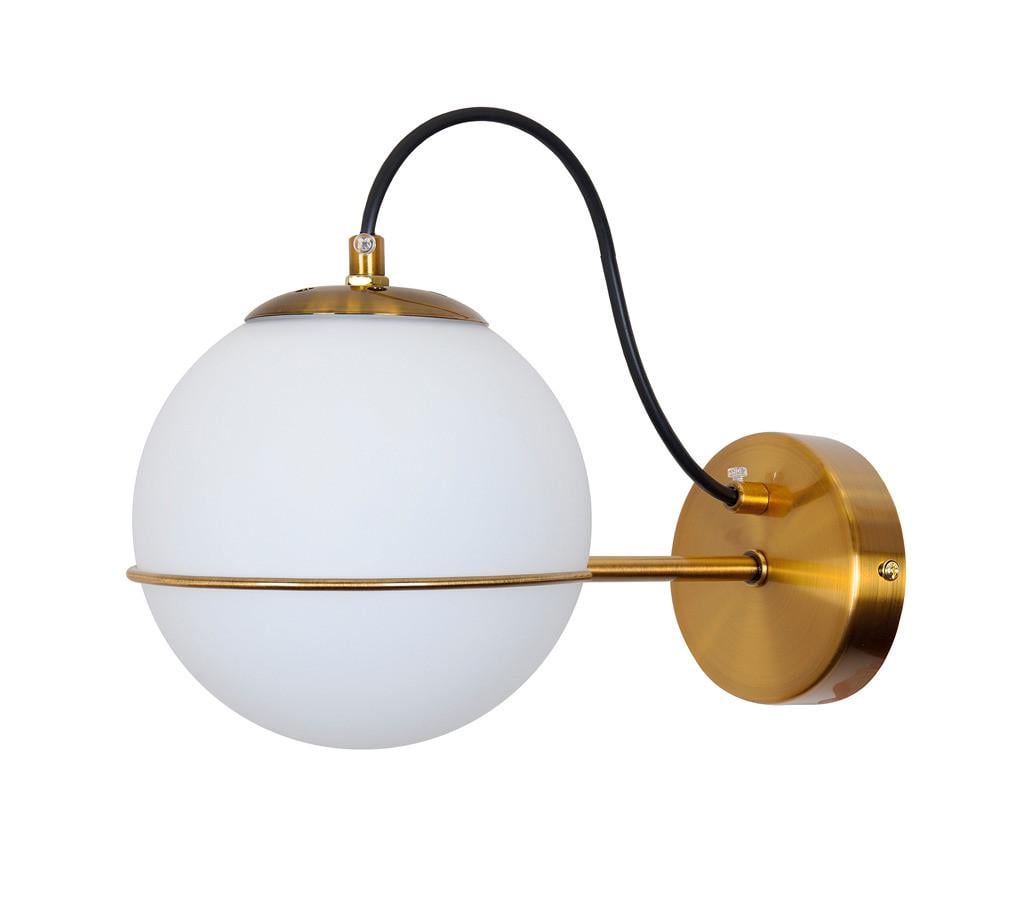 Бра Levistella 761J2017-1 BRZ+WH со стеклянным плафоном Бронзовый/Белый (1887935409)