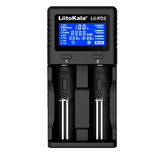 Зарядка для акумуляторів універсальна LiitoKala Lii-PD2 2xАА/ААА (2681000997)